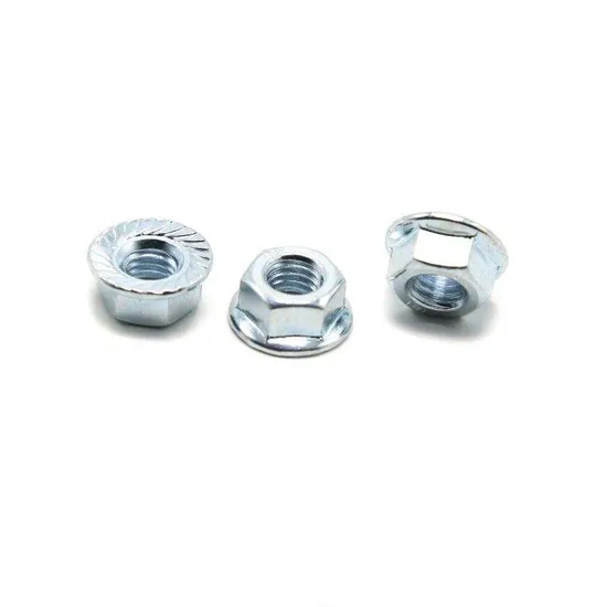 Nylon Insert Lock Nut DIN6923 Hex Flange Nut with Zinc Plated